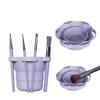 Portable Makeup Brush Cleaning Cup 2-in-1 Silicone Makeup Brush Storage Cup Multifunction Foldable Cosmetic Brush Drying Holder
