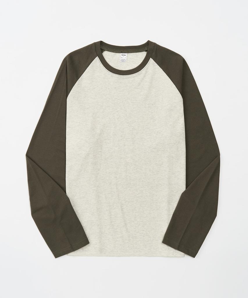 TOFFEE Minimal Raglan Long Sleeve (Khaki)