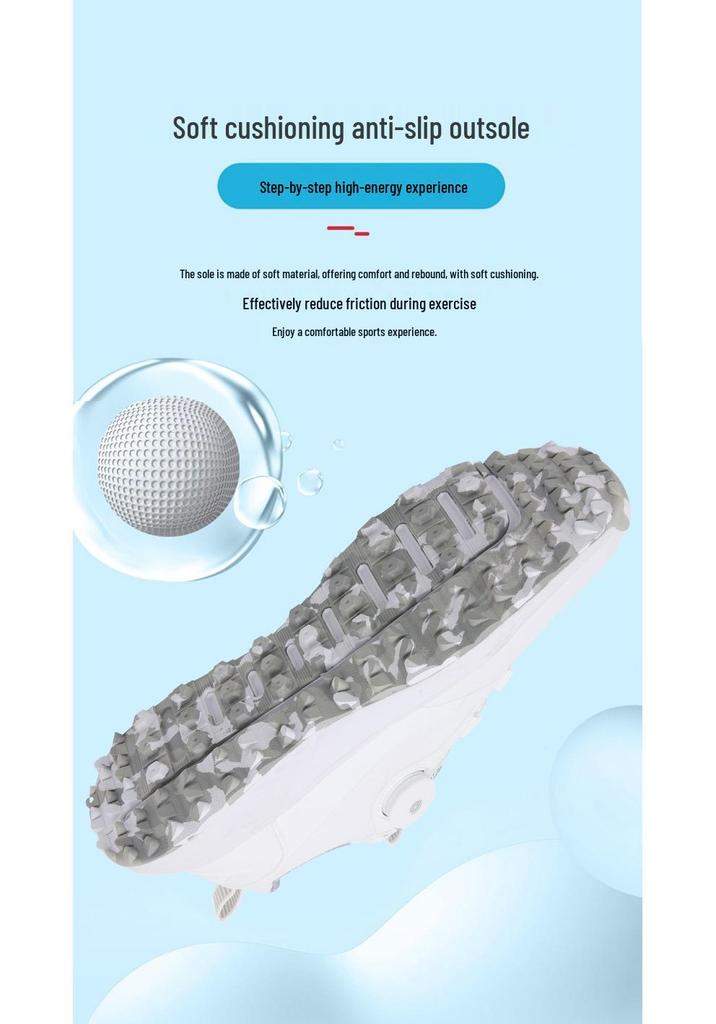 Unisex Waterproof Golf Shoes with Rotating Button - Casual Sports Footwear