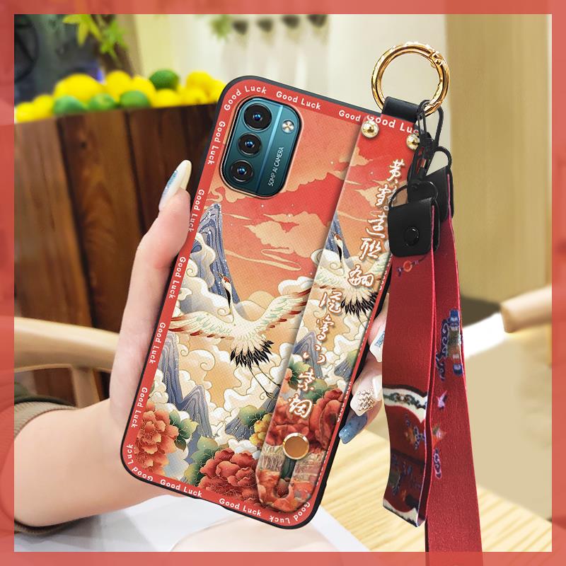 Phone Holder Silicone Phone Case For Nokia G11/G21 Protective Ring Fashion Soft Case Back Cover Durable Shockproof