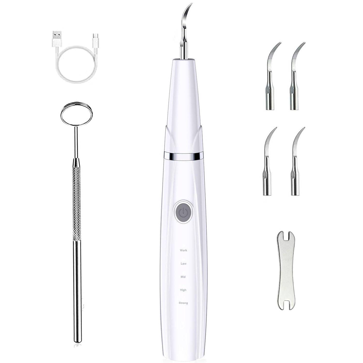 

UJHOSLD Electric Ultrasonic 5 Adjustable LED IPX6 Compact for Home and Family Use Toothbrush, Vibration, Modes, Built-in Lighting, Waterproof,