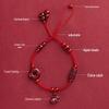 Cinnabar Zodiac Red String Anklet - 2023 Safe Knot Bracelet, Birth Year Woven Foot Rope with High-End Feel