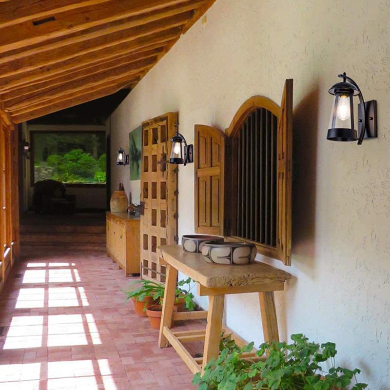 Led Outdoor Wall Lamp, Outdoor Courtyard Balcony, Garden Wall Lamp, Antique Decorative Lamp