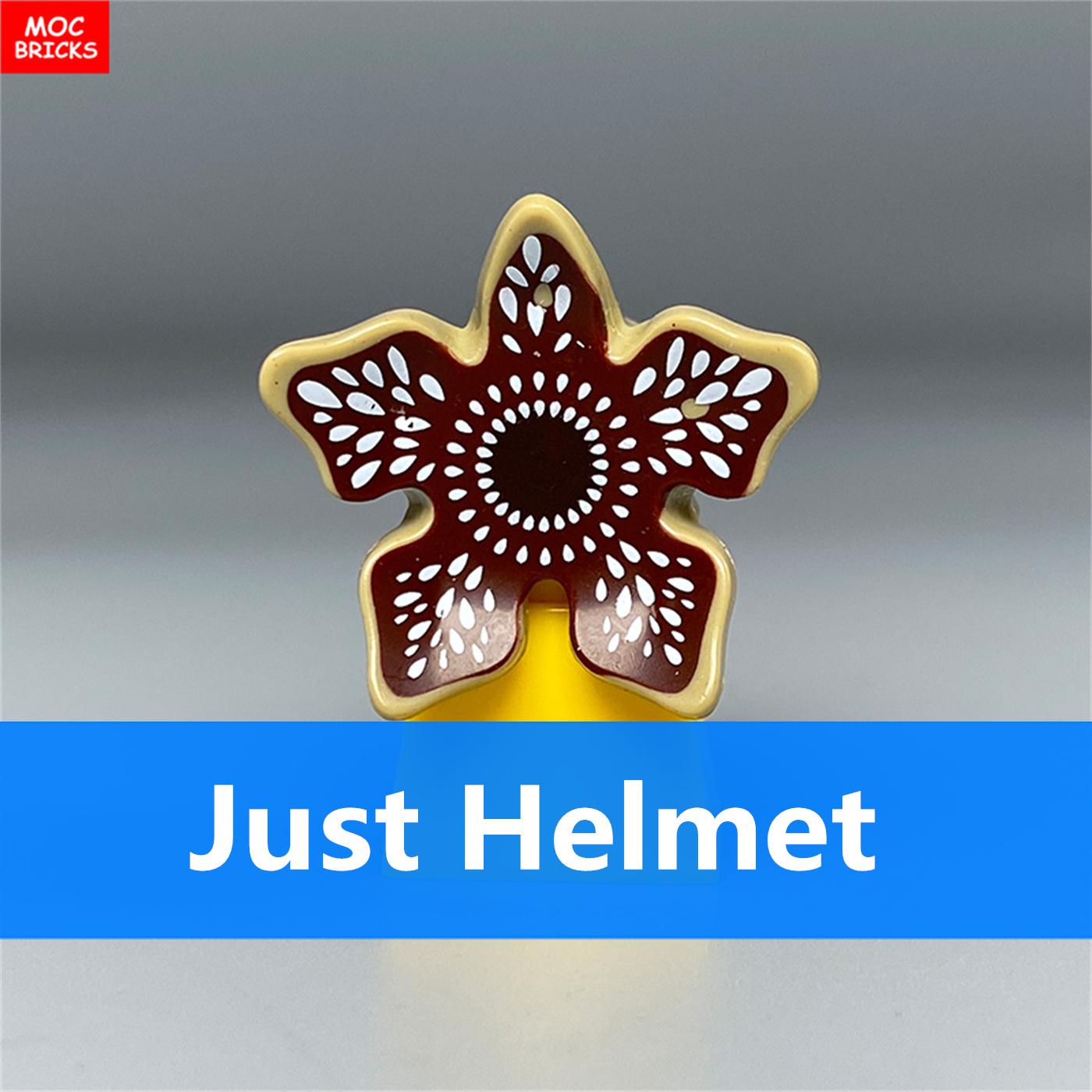 

10pcs MOC Bricks Anime Flower 4CM Action Figure Body Wear Helmet Headgear Horror Series Educational Building Blocks Kids Toys