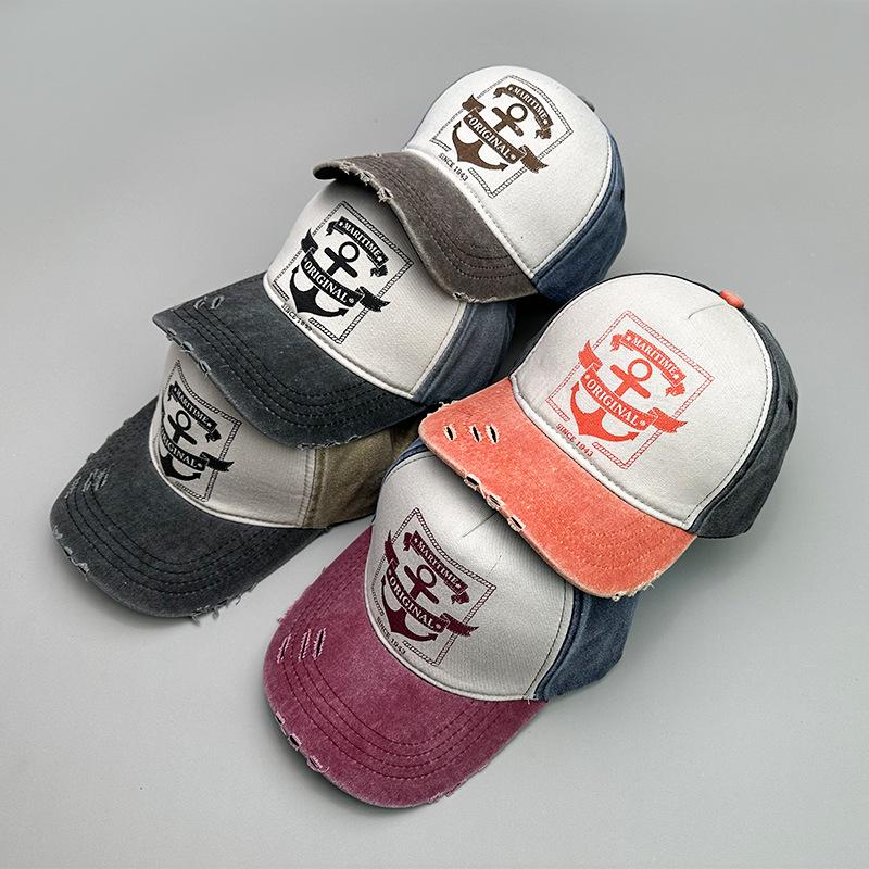 Simple simbolo stella a cinque punte Ricamo all'aperto berretto da baseball Traspirabilità estiva Berretto in rete hip hop cappello da camionista