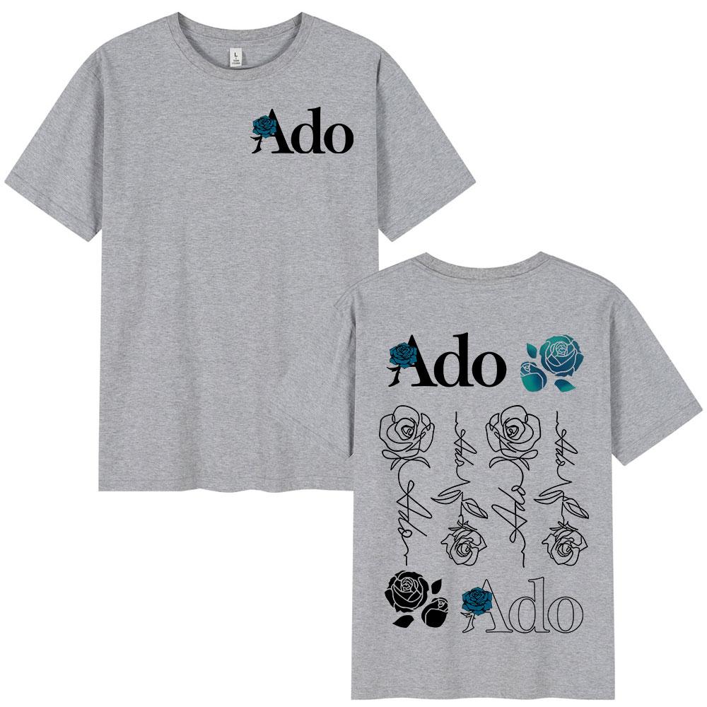 Ado 2025 World Tour Hibana Tričko Pánské Dámské Oblečení Módní Tričko Vysoce Kvalitní Bavlna Ležérní Krátký Rukáv Oversized Trička