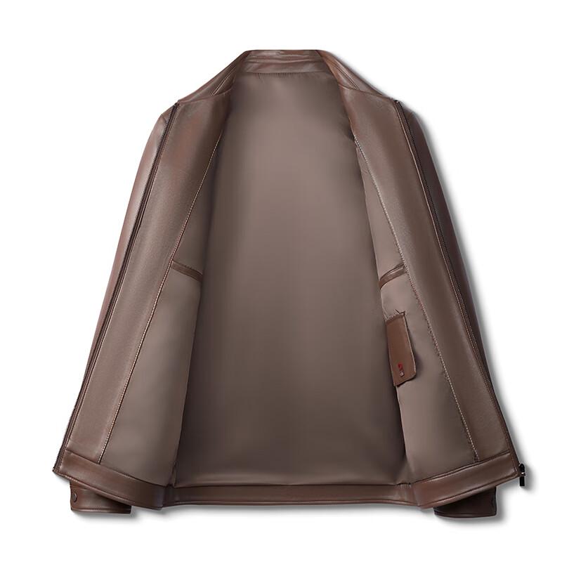 Men's Business Casual Faux Leather Jacket FMDH9258