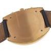 Used [BULOVA] Bulova Curve Chronograph 98A156 Gold Plated x Leather Quartz Chronograph Men's Black Dial Watch
