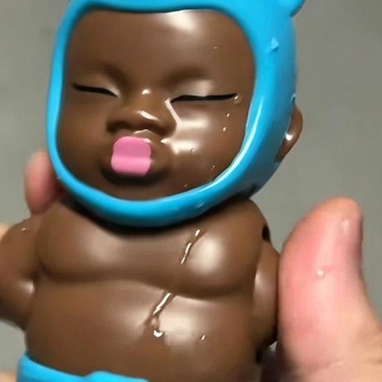 Yousheng Funny Black Baby Water Squirter with Press Spray Gag Prank Toy for Party Pool Beach Soft Safe Kids Water Play Toy Creative Gift for Friends