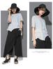 European & American Summer Women's Lace Tassel T-Shirt: Short-Sleeved, High-Street, Ins-Style, Cold Splicing, Irregular Design.
