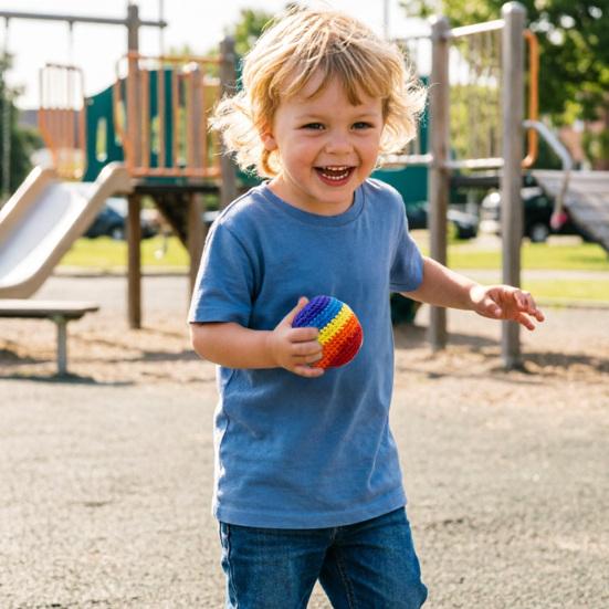 Soft Beanbag Throwing Balls for Kids Crochet Footbag Juggling Balls Handheld Crochet Sandbag Set for Kindergarten Elementary Sports Outdoor Play Toy