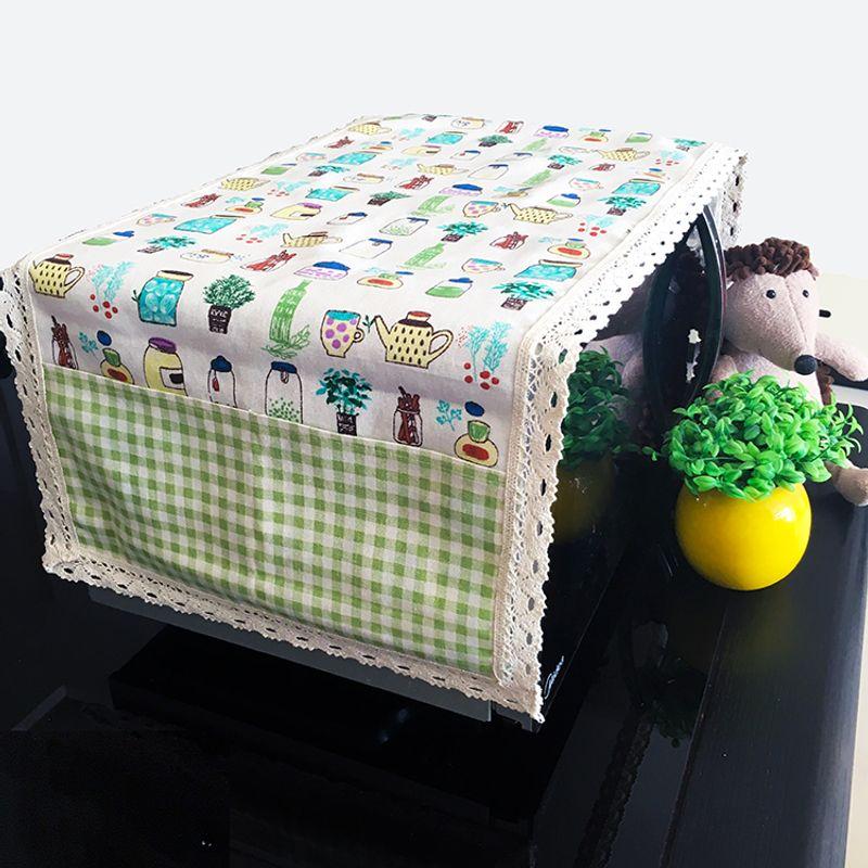 

Kitchen Cupboard Multi-Purpose Storage Pocket Microwave Oven Cover Fresh Vase 30cm * 90cm (microwave oven cover towel
