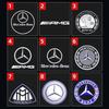 2 Stück Auto Tür Logo Projektoren LED Lampe Willkommensleuchten für Mercedes Benz X204 W168 W245 W215 W164 W209 R171 R172 W240 W210 W222