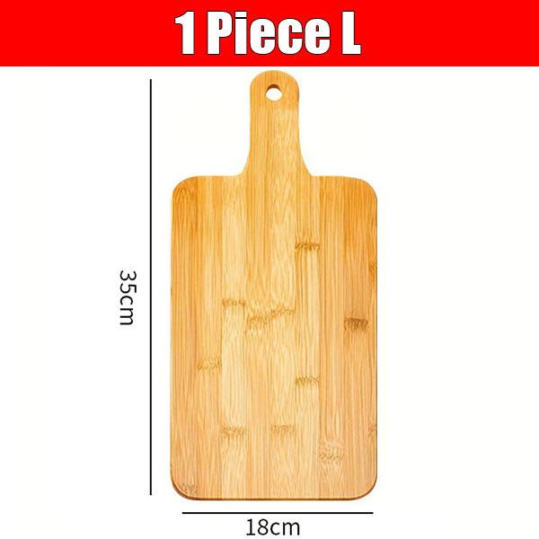 Bamboo Wooden Serving Board for Pizza Bread Steak Kitchen Chopping Boards Rectangle Vegetable Fruit Cutting Board with Handle