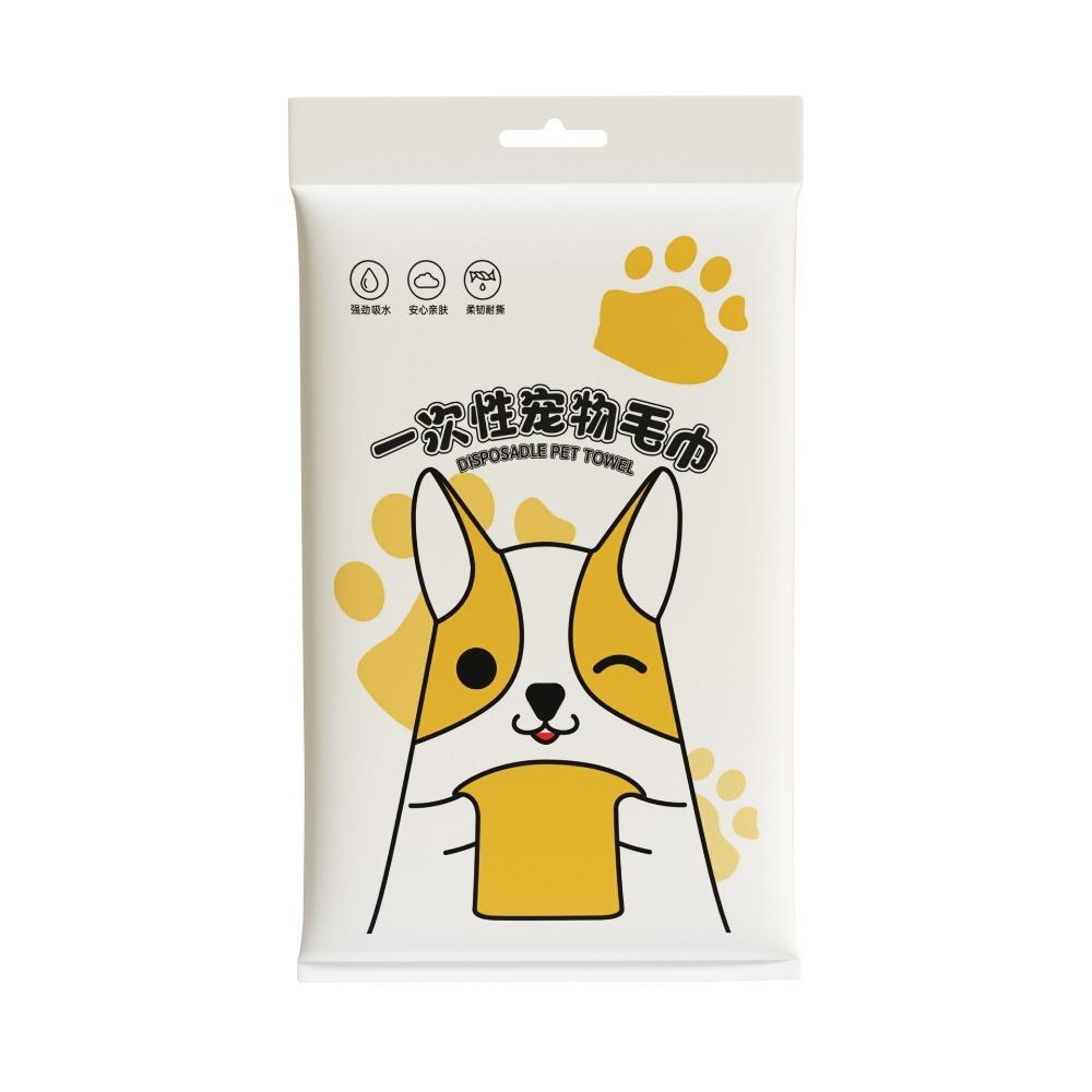 

10 шт./пакет Нетканый материал Впитывающее полотенце для питомца Портативное полотенце для купания питомца Груминг 10Pcs/Bag