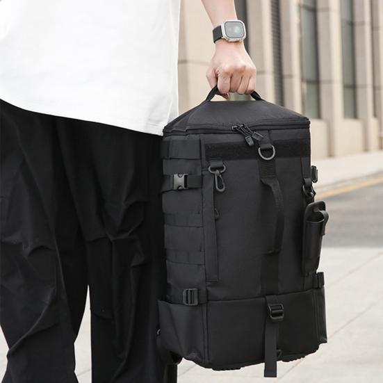 Taška na rybářské vybavení Velkokapacitní batoh s kapsami na pruty Vodotěsná Oxfordská tkanina Rybářský batoh Všestranný organizér na rybářské vybavení