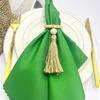 Nordic Style Wooden Bead Fringe Napkin Rings Handmade Woven Decor for Dining Table
