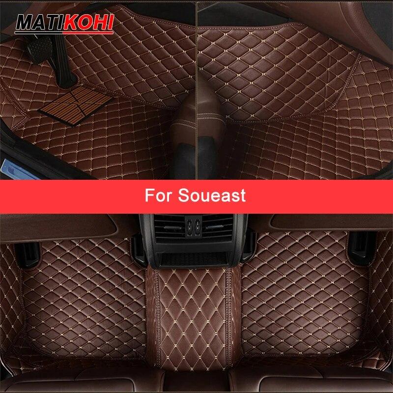

MATIKOHI пользовательские автомобильные коврики для Soueast V3 V5 V6 DX3 DX5 DX7 DX8 A5 Ghost автомобильные аксессуары ковер для ног вино красного