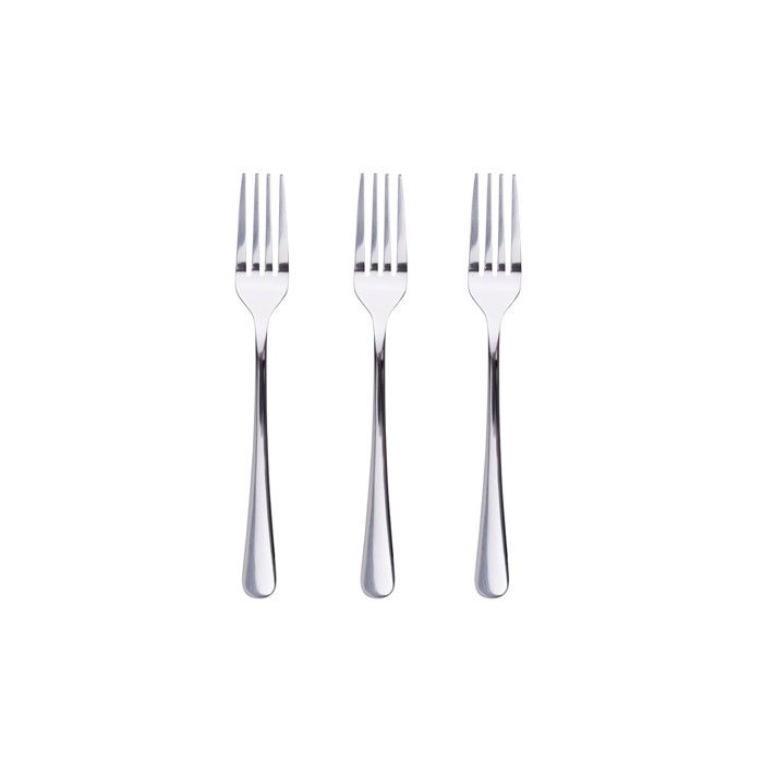Ensemble 3 Unit. Fourchettes à Dessert Acier Inoxydable Brillant Natur Sg7781 San Ignacio