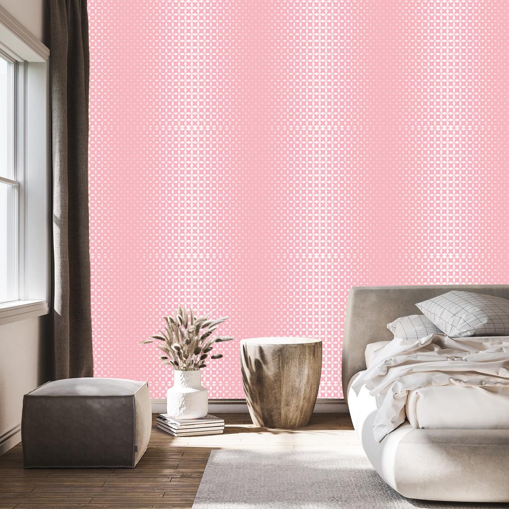 Wallpaper Geometric Coral Pattern, Clear Detail 50x1000