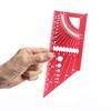 T-Type Ruler Layout Woodworking Wooden Square Aluminum Alloy Scriber Marking Layout Angle Calibration Guide Marker
