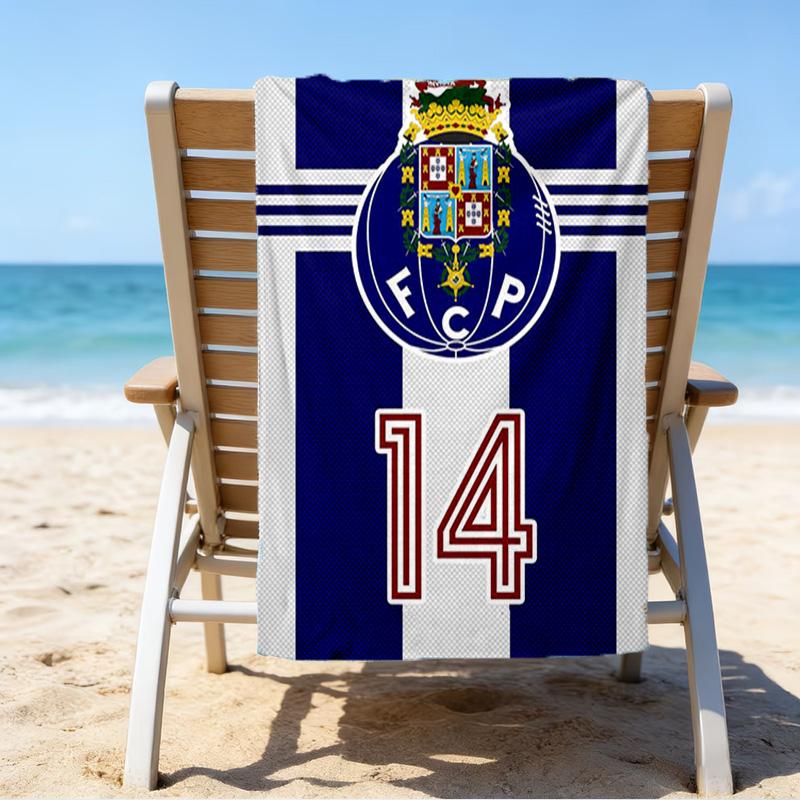 Fc Space Emblem Printed Beach Towel, Super Soft Microfiber, Perfect Gift Birthday, for Pool, Beach, Travel, for family and friends