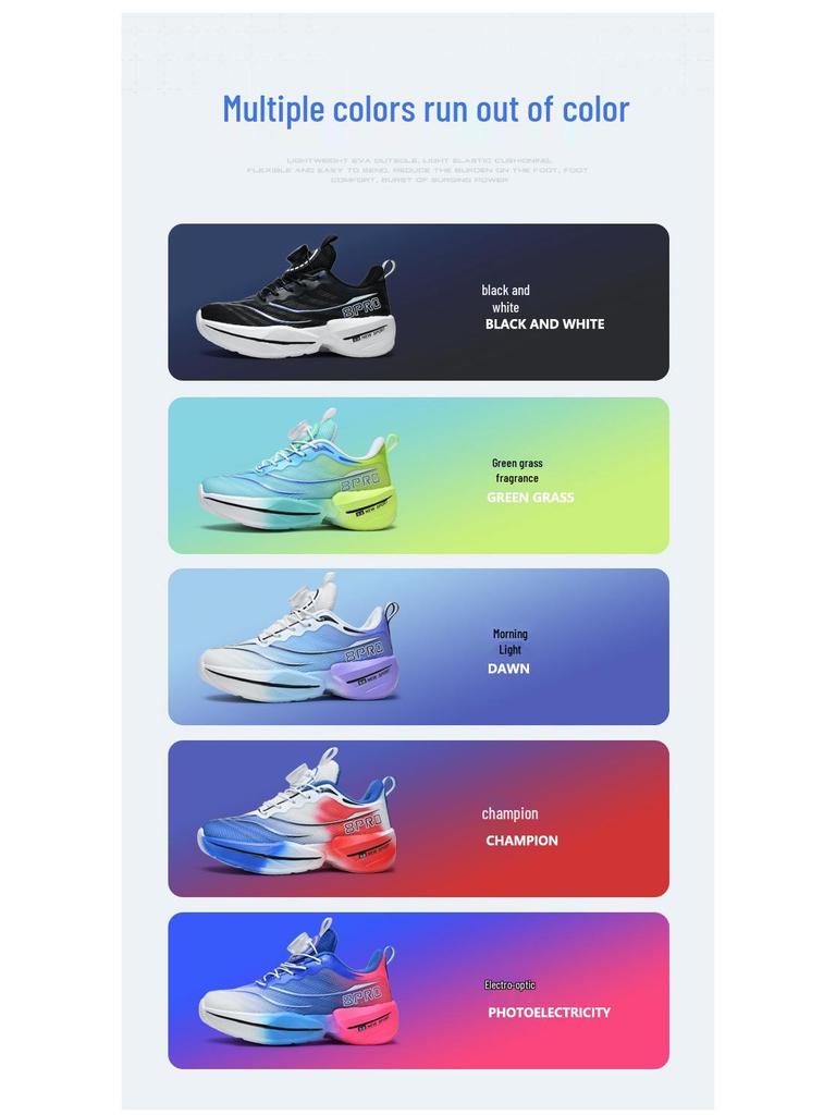 Neue rutschfeste, leichte Sportschuhe für Mädchen mit Drehverschluss - Chitu 8pro Laufschuhe für Kinder