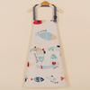 Sunflower Pattern All-Cotton Canvas Apron - One Size, Stain-Resistant, Modern Minimalist Design for Household Cleaning