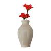 Mini Ceramic Vase Refrigerator Magnet with Artificial Flower Home Office Kitchen Locker Fridge 3D Miniature Flower Vase Magnetic Decoration Ornament