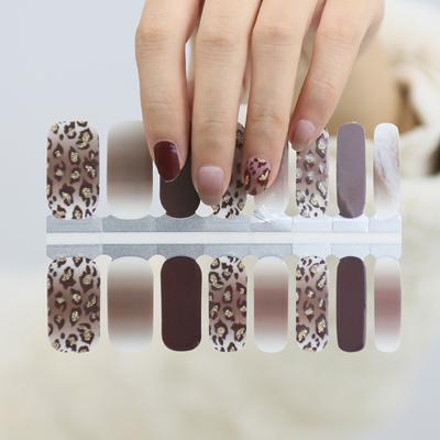 Leopard Print Nail Art Stickers Korean Nail Polish Film Full Stickers ZB Series Nail Stickers