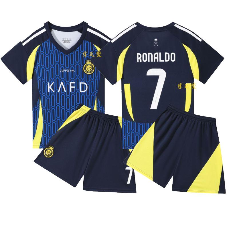 

New season children s football jersey set boys and girls games jersey group buying printing number training jersey 30 yards (150-160cm)
