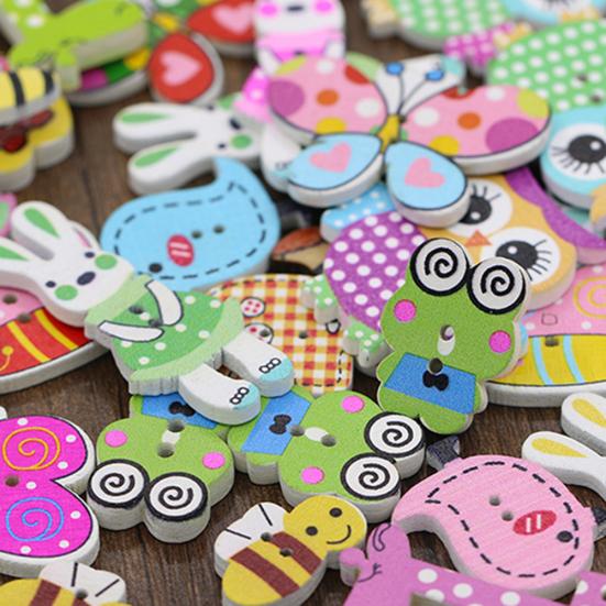 50Pcs Cartoon Animal Mixed Colors Buttons Kids Baby DIY Crafts Sewing Press Stud 50Pcs Cartoon Animal Mixed Colors Buttons Kids Baby DIY Crafts Sewing Press Stud