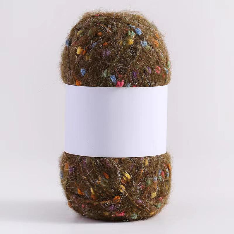 Kolorowa moherowa polarowa ręcznie tkana nić DIY do szalików, czapek, toreb, ubrań i lalek