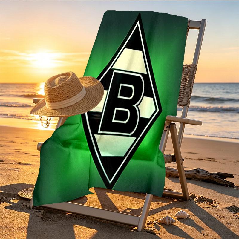 Borussia Mönchengladbach Baskılı Plaj Havlusu Tasarımı, Yumuşak, Hafif. Ev Banyo, Spa, Havuz, Yoga, Sörf, Kamp, Aile, Arkadaş İçin Hediye