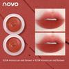 Novo Canned Mousse Lip Mud Matte Finish Velvet Plain Makeup Light Gray Pink Nude Color Series Lipstick Female Lip Lacquer Color