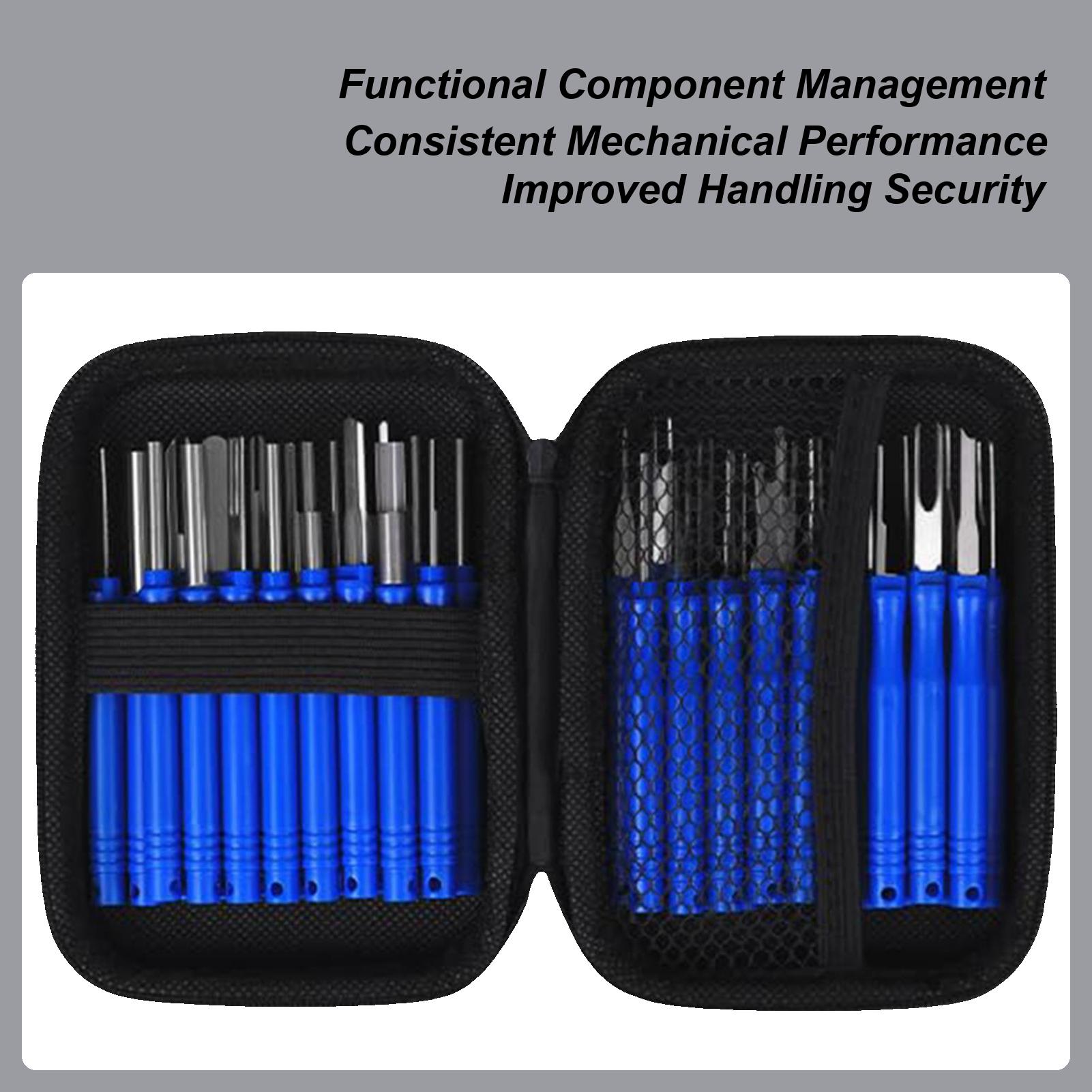 

Electrical Pin Removal Tool Car Unlocking Tool Release Depinning Extraction Terminal Automotive Removing Cable Connectors For синий