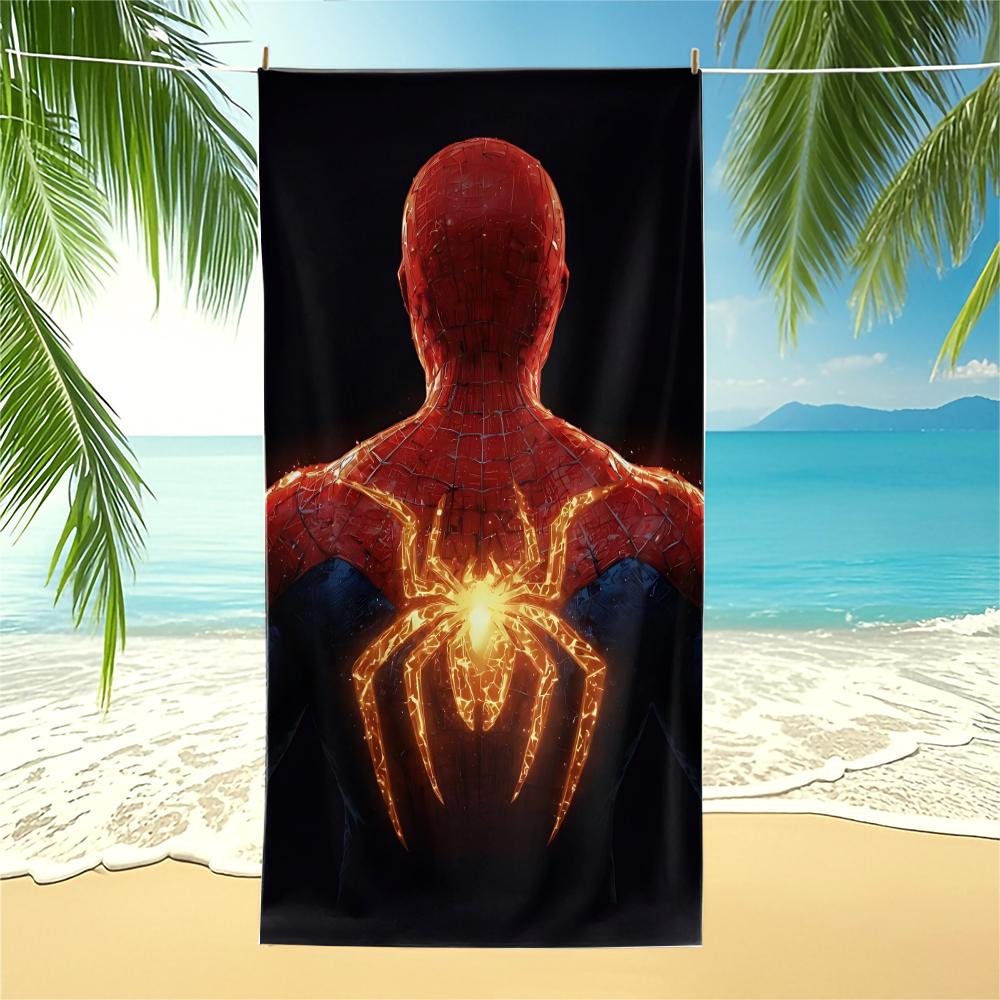 Superhero Spider-Man Beach Towel, For Travel Gym Shower Camping Quick Dry Sports Classic Large Beach Towels,Best Kids Boys Gift