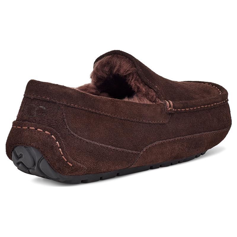 UGG Cow Split Leather Casual Shoes Men's Chocolate 1115149-CHO