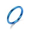 Simple 2mm 4mm 6mm Titanium Ring Women Men Prevent Allergy High Polished Wedding Rings Stainless Steel Couple Finger Jewelry
