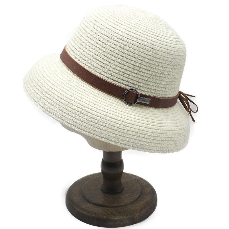 New French retro Hepburn style straw hat women's summer sun hat going out vacation sun protection hat