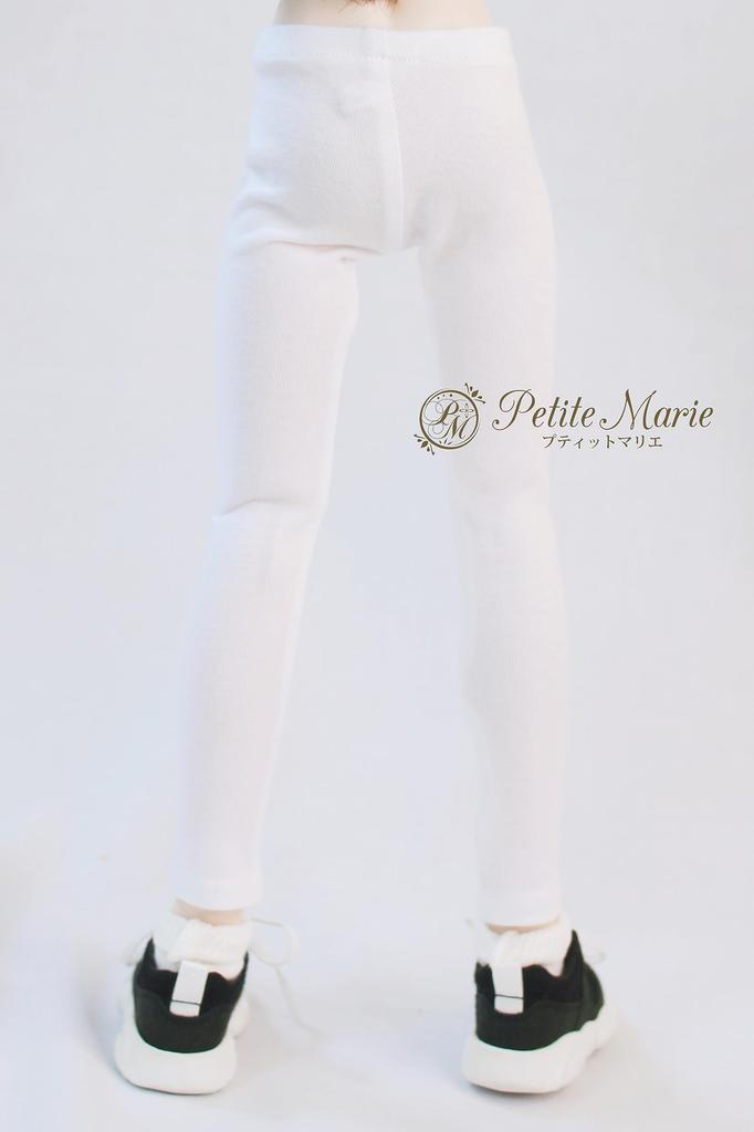 [Petite Marie] 13 MDD Compatible 910 Length Leggings White Tights Fitness Pants Leggings Daily Pants Casual Pants 40cm Doll BJD Doll Clothes [Petite