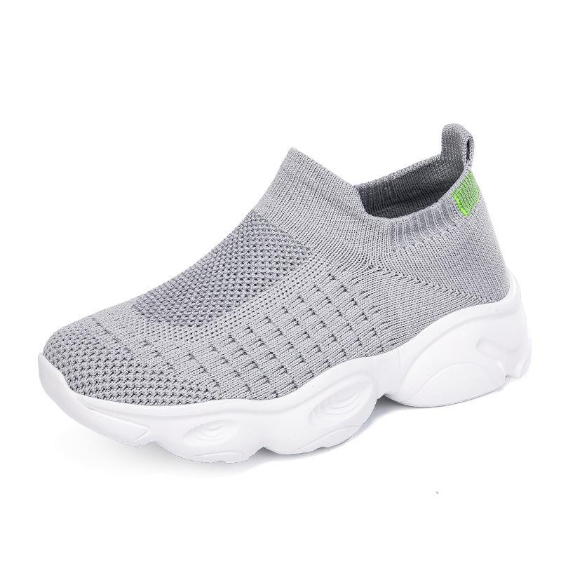 Children s leisure sports breathable fly-woven socks shoes one-pedal mesh mesh shoes lightweight casual shoes 29