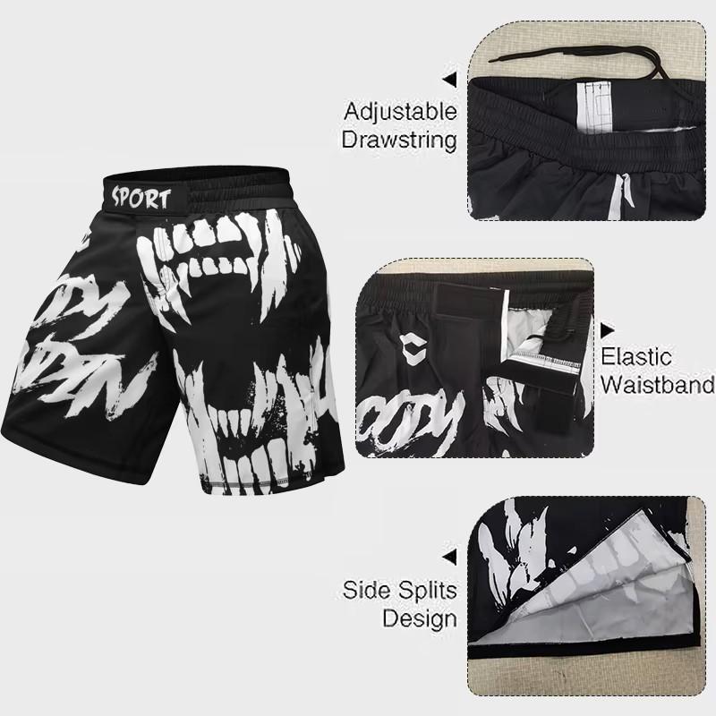 MMA Muay Thai Kickboxing Boxing Shorts Mixed Martial Art UFC Boxer Unisex Men Women Pants Fighting Fitness Gym Training Sport Workout