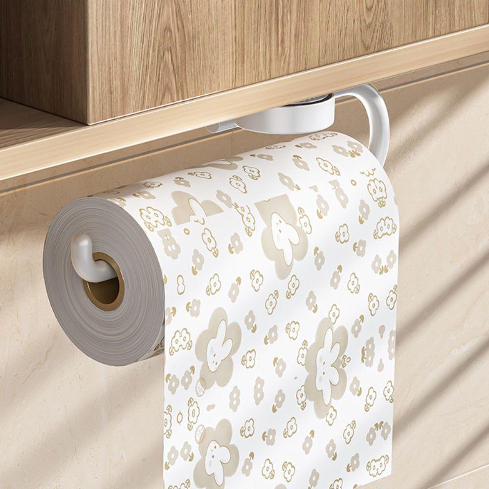 Multifunction Suction Cup Storage Rack Wall Mounted Kitchen Storage Rack New Paper Roll Holder
