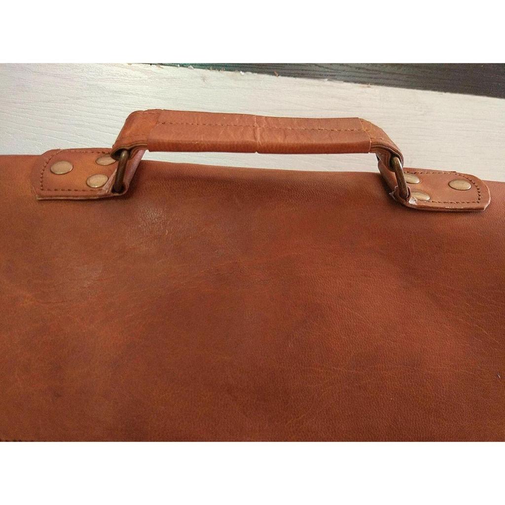 Laptop Artistic Leather Men Messenger Shoulder Satchel Briefcase Vintage Bag