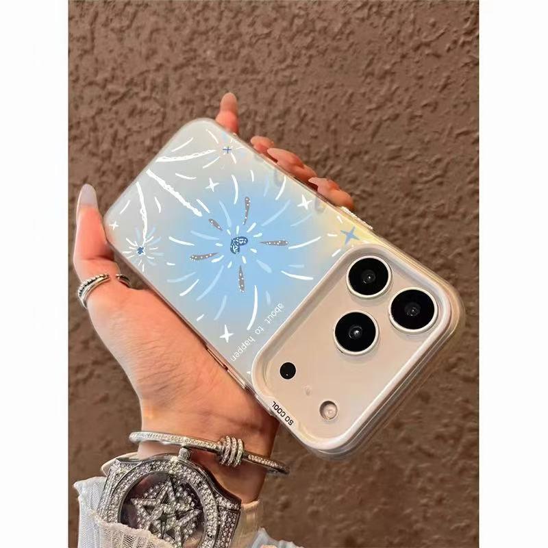 Brilliant Fireworks Phone Case for iPhone 13 to 17, Japanese & Korean Energetic Design. 14