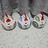 Ceramic Spice Jar 400ml Rooster Shape Cookie Jar with Lid Hand-Painted Floral Pattern Kitchen Container for Salt Sugar Pepper And Snacks Storage