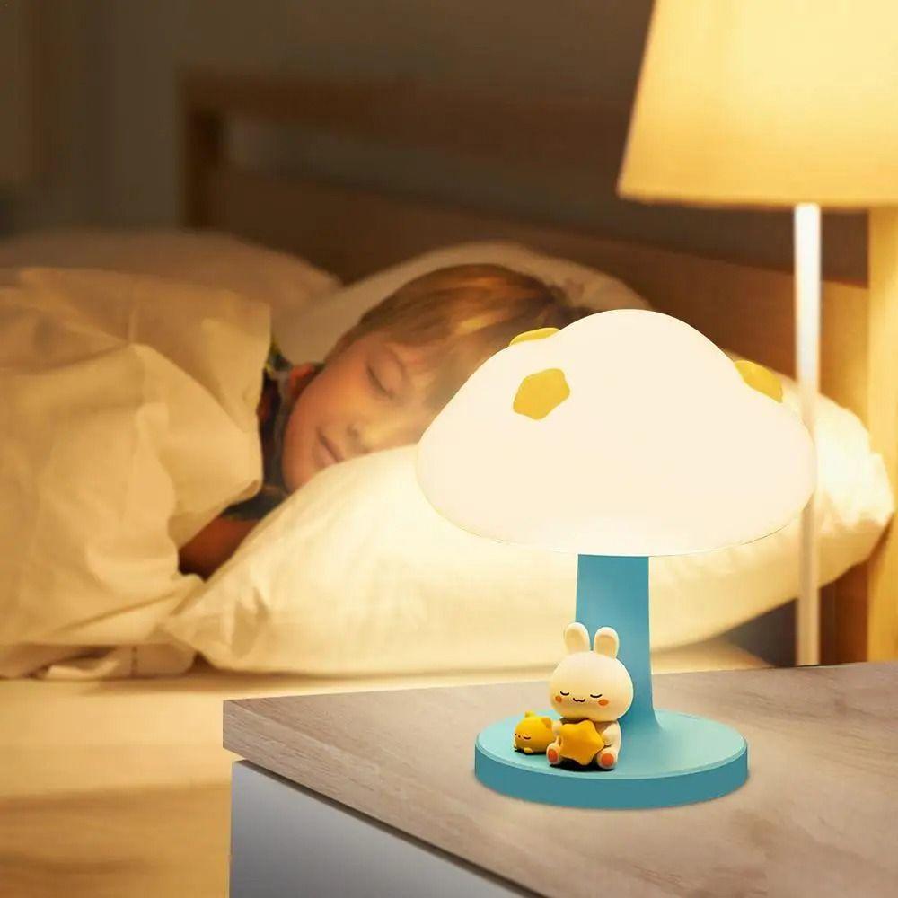 Dimming Cloud Table Lamp USB Charging Bedside Table Lamp Sleeping Atmosphere  Light  Bedside