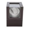 Single Automatic Mechanical PU Watch Winder Motor Wristwatch Holder  Brown