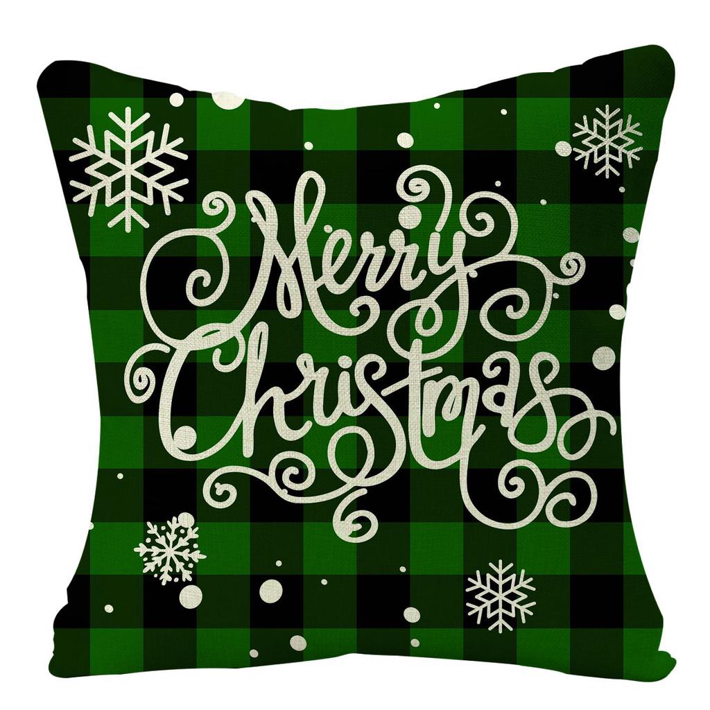 New Christmas Pillow, Linen Waist Pillow Case, Festive Home Sofa Decoration Pillow Cushion Cover